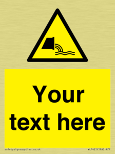 Custom Warning sewage effluent outfall